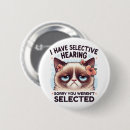 Zoek naar gehoor buttons Grappig
