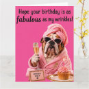 Recherche de bouledogue animaux anniversaire cartes Rose