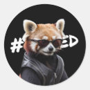 Recherche de panda rouge autocollants Mignon