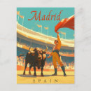 Recherche de madrid espagne cartes postales Voyage vintage