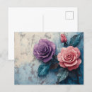 Recherche de arrière plan violet cartes postales Rose