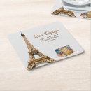 Recherche de tour eiffel dessous de verres Vintage