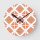 Recherche de motif orange horloges Géométrique
