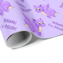Recherche de dragons mignons papier cadeau Pour enfants