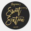 Zoek naar gouden folie stickers Verjaardag