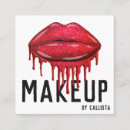 Recherche de rouge à lèvres cartes visite Typographie