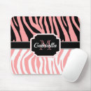 Recherche de zèbre rose tapis souris Girly