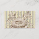 Recherche de oiseaux vintages cartes visite Romantique