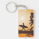 Zoek naar surfen sleutelhangers Zonsondergang
