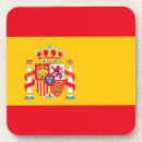 Recherche de drapeau espagnol en dessous de verres Madrid