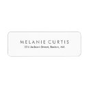 Recherche de étiquettes adresse retour Moderne