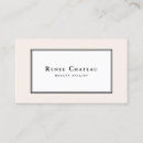 Recherche de salon de beauté cartes visite Minimum