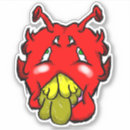 Recherche de monstre jaune autocollants Alien