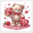 Recherche de ours de valentine autocollants Ours en peluche