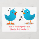 Recherche de tweeter invitations Bleu