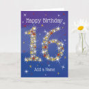 Recherche de seizième anniversaire cartes Pour enfants