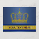 Zoek naar koninklijke kroon briefkaarten Goud