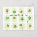 Recherche de shamrock cartes postales Aquarelle