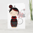 Recherche de kokeshi vœux cartes Mignon