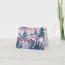 Recherche de cabane dans un arbre vœux cartes Aquarelle