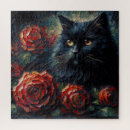 Recherche de peinture de chat puzzles Floral