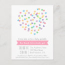 Recherche de coeur coloré invitations Minimaliste