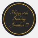 Recherche de anniversaire heureux autocollants Rond