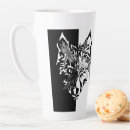 Recherche de dessins des loups tasses Noir et blanc
