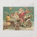 Recherche de voiture jouet cartes postales Santa claus