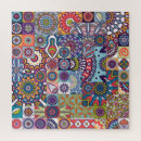 Recherche de mandala floral puzzles Hippie