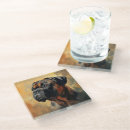 Recherche de peinture chien de dessous de verres Noir