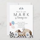 Recherche de voiture course anniversaire invitations Garçon 1er anniversaire