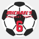 Recherche de numéro autocollants Football