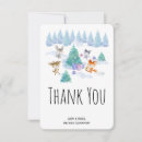 Recherche de lapin neige vœux cartes Aquarelle