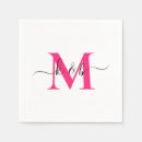 Recherche de hot pink fêtes fournitures Monogramme