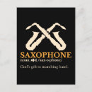 Recherche de saxophone cartes postales Jazz