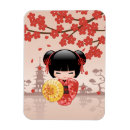 Recherche de poupée de kokeshi magnets Geisha