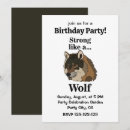 Recherche de loups invitations Parti