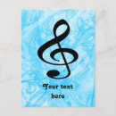 Recherche de symbole de musique cartes postales Clef