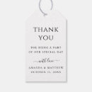 Recherche de mariage étiquettes cadeau Minimaliste