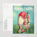 Recherche de lapin vintage cartes postales Rustique