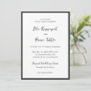 Recherche de simple modern mariage invitations Bride