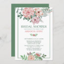 Recherche de douche nuptiale romantique invitations Floral