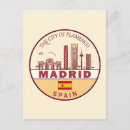 Recherche de madrid espagne cartes postales Voyage vintage rétro