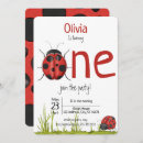 Recherche de rouge de coccinelle anniversaire invitations Aquarelle