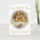 Recherche de baptême vintage vœux cartes Bébé