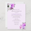 Recherche de fleurs violettes vintage invitations Rustique
