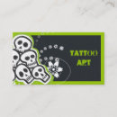 Zoek naar skull visitekaartjes Zwart