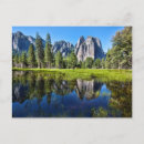 Recherche de vallée de yosemite cartes postales Image couleur