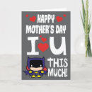 Recherche de coeurs de chibi vœux cartes Batman